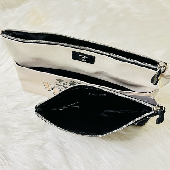 DISNEY Mickey Mouse Travel Makeup Bag with Removable Pouch - Picture 8 of 8